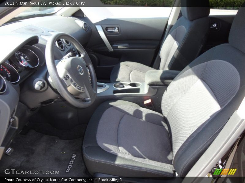 Wicked Black / Gray 2011 Nissan Rogue SV