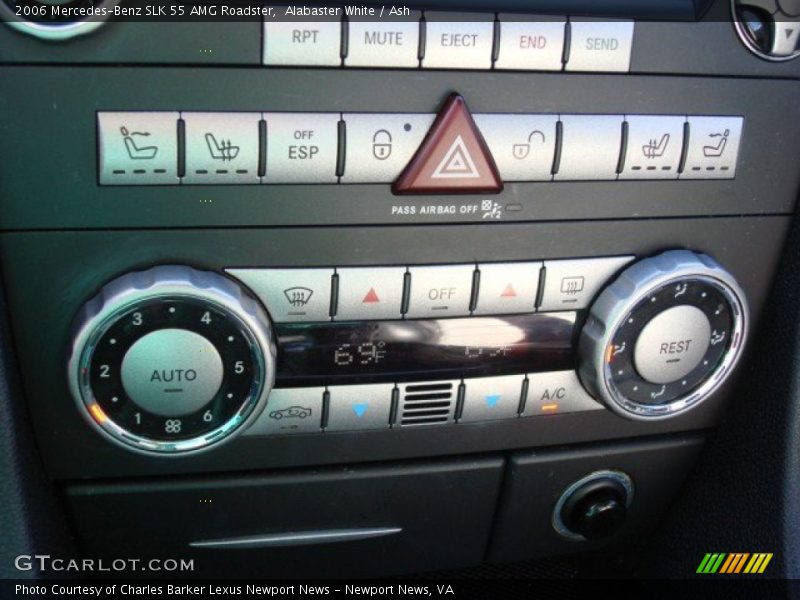 Controls of 2006 SLK 55 AMG Roadster