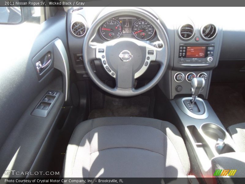 Wicked Black / Gray 2011 Nissan Rogue SV