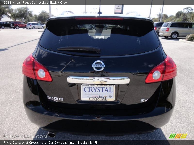 Wicked Black / Gray 2011 Nissan Rogue SV