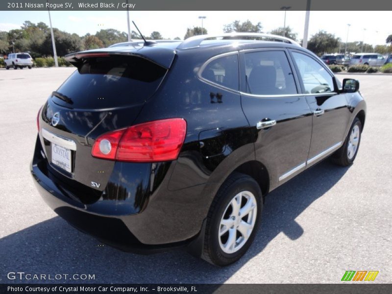 Wicked Black / Gray 2011 Nissan Rogue SV