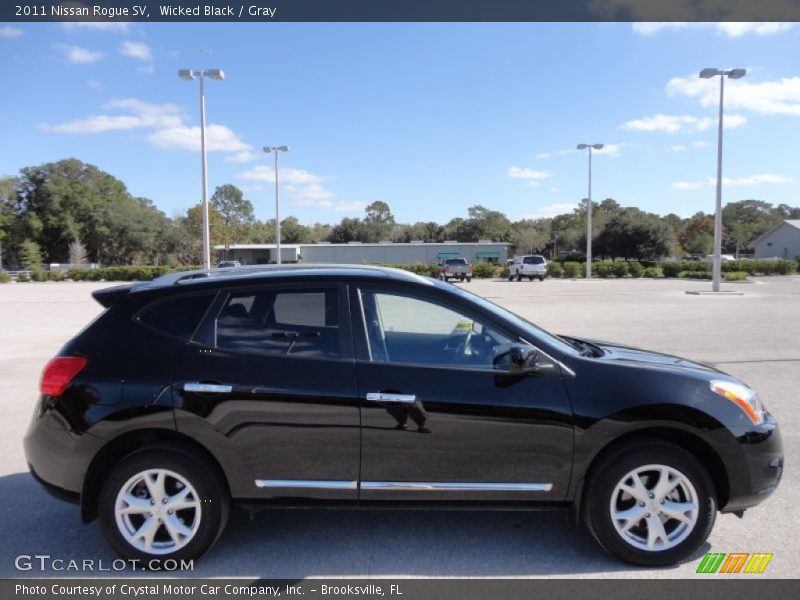 Wicked Black / Gray 2011 Nissan Rogue SV
