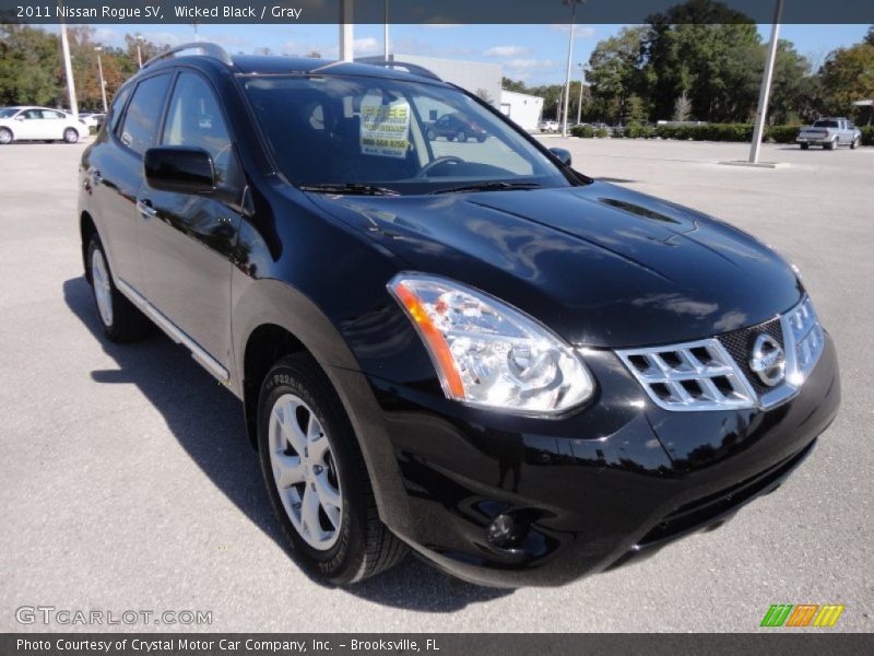 Wicked Black / Gray 2011 Nissan Rogue SV