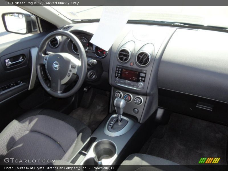 Wicked Black / Gray 2011 Nissan Rogue SV