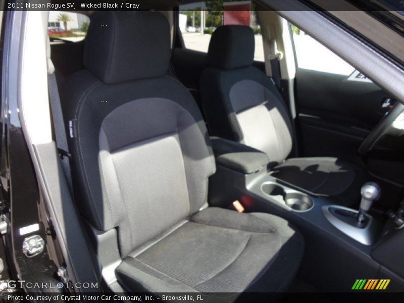 Wicked Black / Gray 2011 Nissan Rogue SV