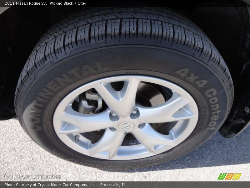 Wicked Black / Gray 2011 Nissan Rogue SV