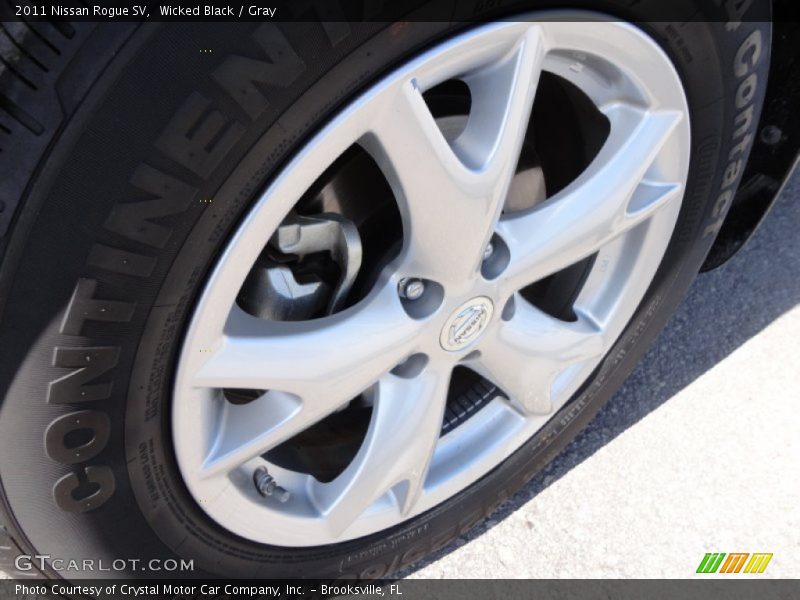 Wicked Black / Gray 2011 Nissan Rogue SV