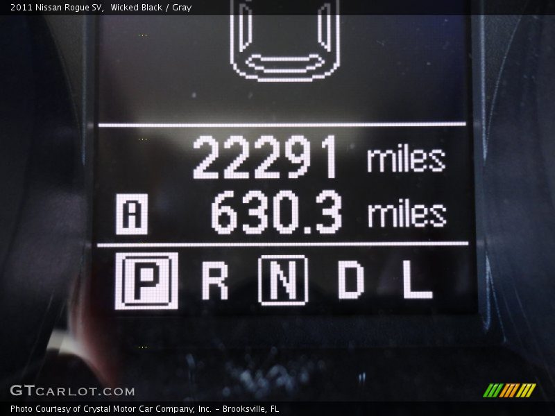 Wicked Black / Gray 2011 Nissan Rogue SV