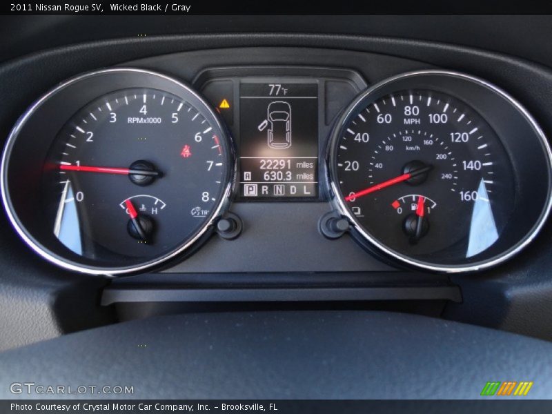 Wicked Black / Gray 2011 Nissan Rogue SV