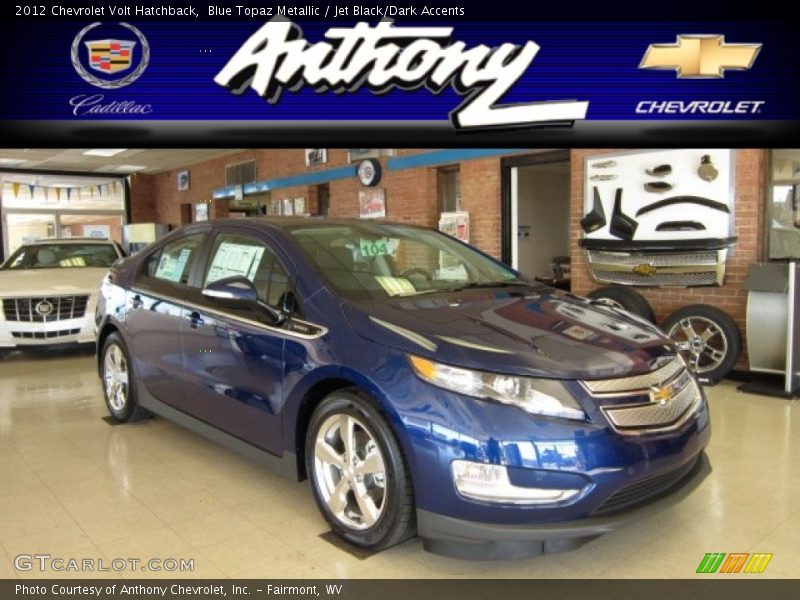 Blue Topaz Metallic / Jet Black/Dark Accents 2012 Chevrolet Volt Hatchback
