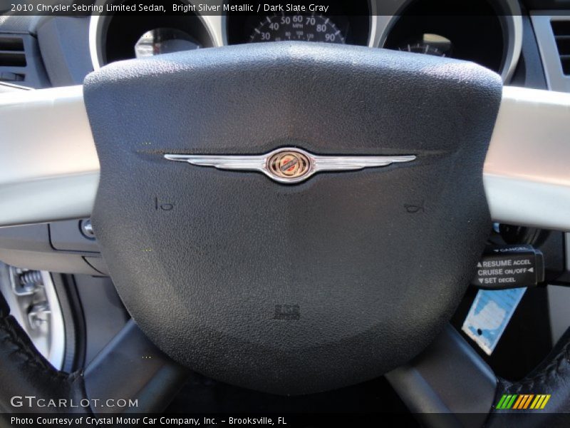 Bright Silver Metallic / Dark Slate Gray 2010 Chrysler Sebring Limited Sedan