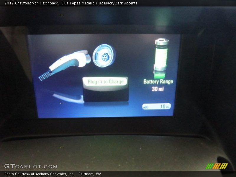 Blue Topaz Metallic / Jet Black/Dark Accents 2012 Chevrolet Volt Hatchback