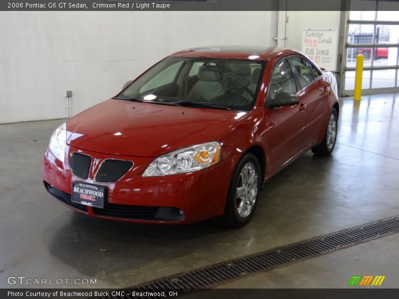 Crimson Red / Light Taupe 2006 Pontiac G6 GT Sedan