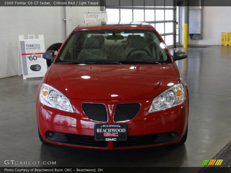 Crimson Red / Light Taupe 2006 Pontiac G6 GT Sedan