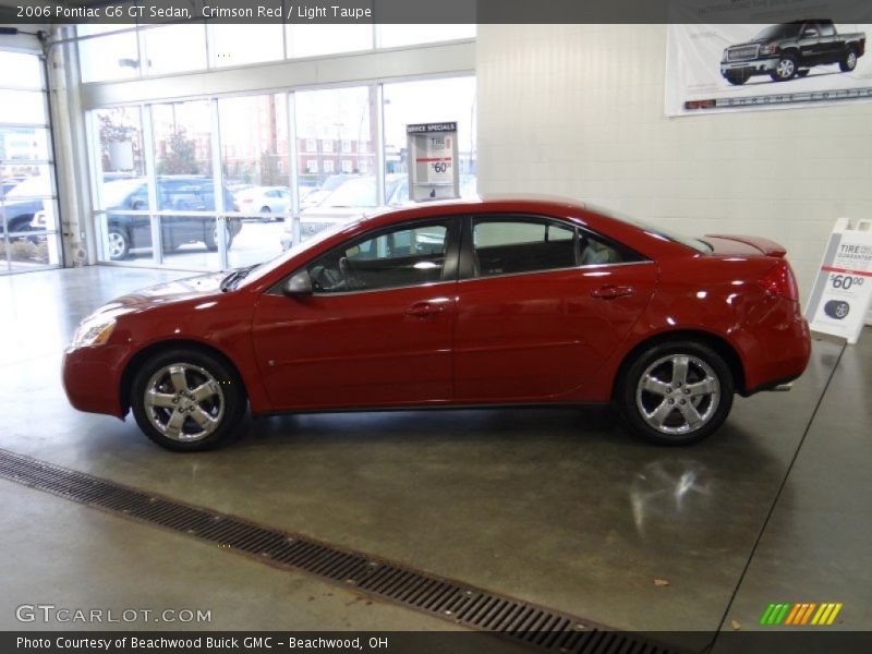 Crimson Red / Light Taupe 2006 Pontiac G6 GT Sedan