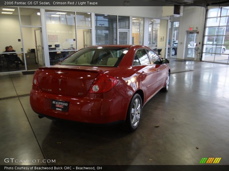 Crimson Red / Light Taupe 2006 Pontiac G6 GT Sedan