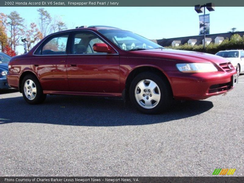 Firepepper Red Pearl / Ivory 2002 Honda Accord EX V6 Sedan