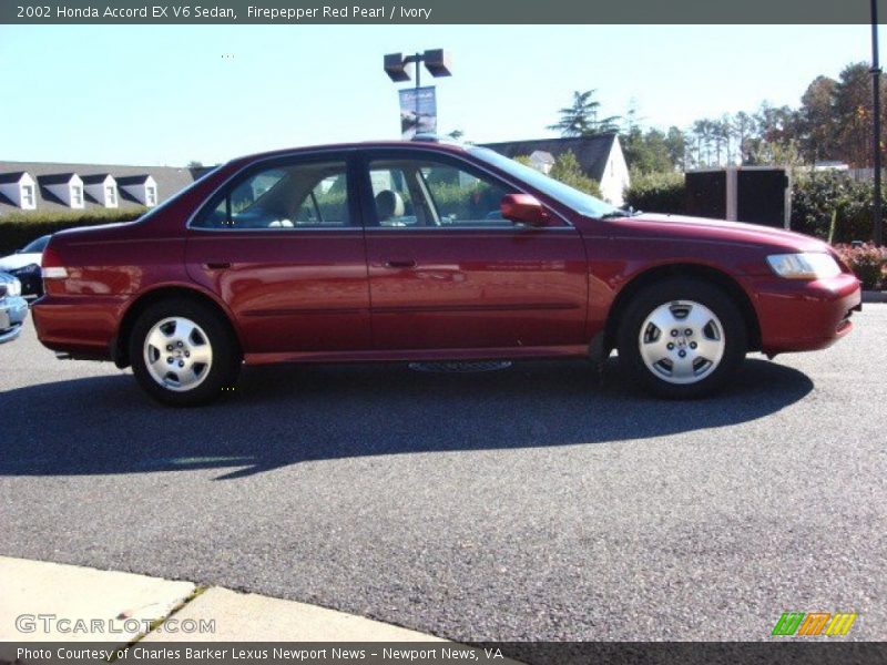 Firepepper Red Pearl / Ivory 2002 Honda Accord EX V6 Sedan