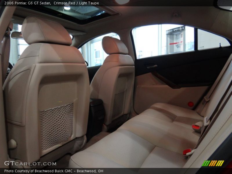 Crimson Red / Light Taupe 2006 Pontiac G6 GT Sedan