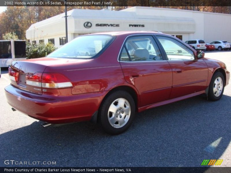 Firepepper Red Pearl / Ivory 2002 Honda Accord EX V6 Sedan