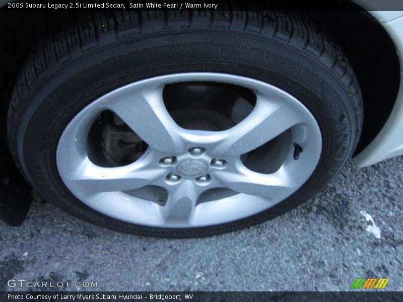 Satin White Pearl / Warm Ivory 2009 Subaru Legacy 2.5i Limited Sedan