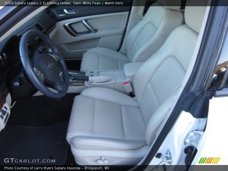 Satin White Pearl / Warm Ivory 2009 Subaru Legacy 2.5i Limited Sedan