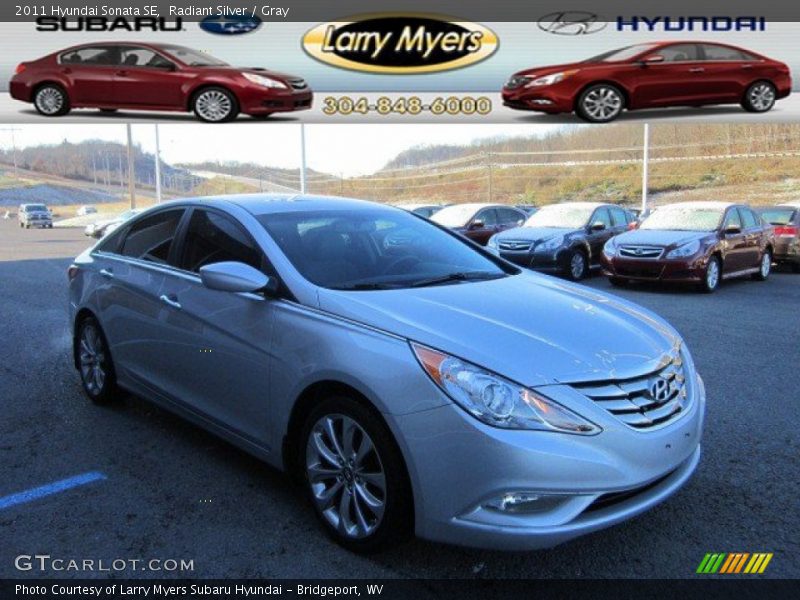 Radiant Silver / Gray 2011 Hyundai Sonata SE
