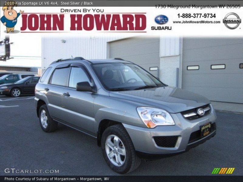 Steel Silver / Black 2010 Kia Sportage LX V6 4x4
