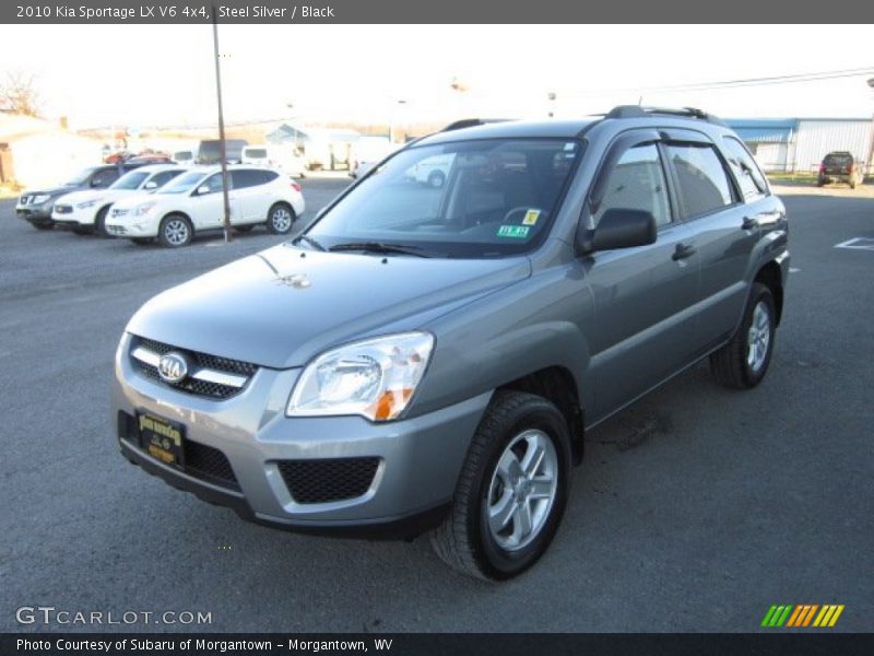 Steel Silver / Black 2010 Kia Sportage LX V6 4x4