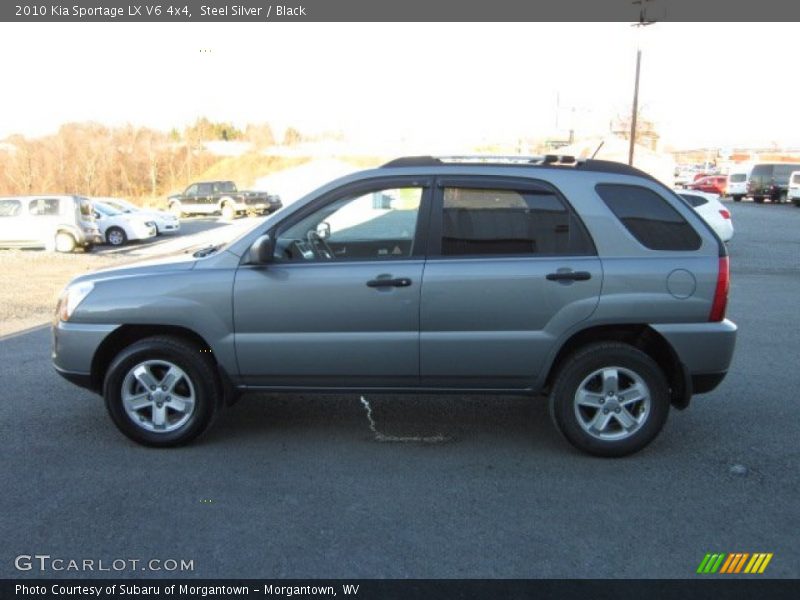 Steel Silver / Black 2010 Kia Sportage LX V6 4x4