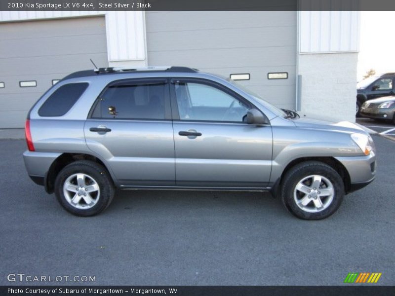 Steel Silver / Black 2010 Kia Sportage LX V6 4x4