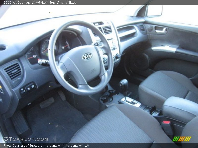 Steel Silver / Black 2010 Kia Sportage LX V6 4x4