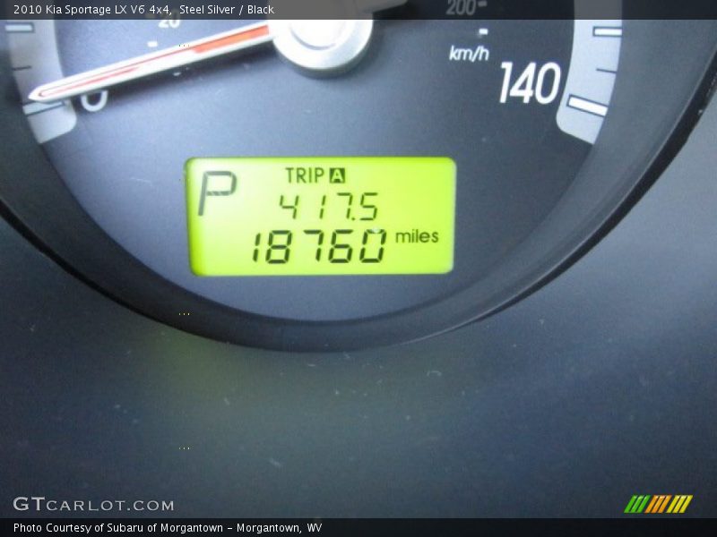 Steel Silver / Black 2010 Kia Sportage LX V6 4x4