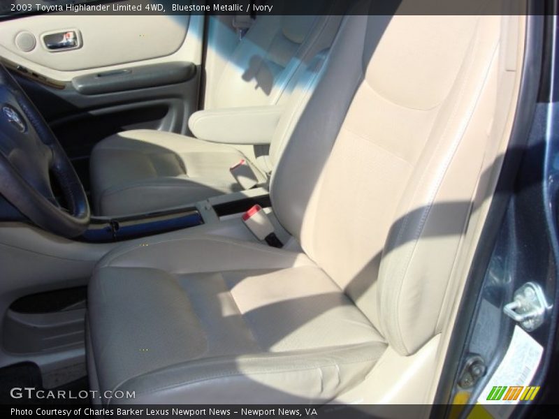 Bluestone Metallic / Ivory 2003 Toyota Highlander Limited 4WD