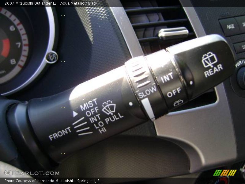 Aqua Metallic / Black 2007 Mitsubishi Outlander LS