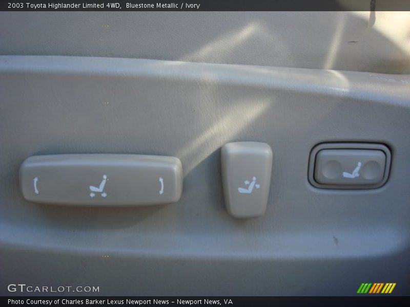 Bluestone Metallic / Ivory 2003 Toyota Highlander Limited 4WD
