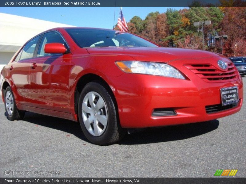 Barcelona Red Metallic / Bisque 2009 Toyota Camry