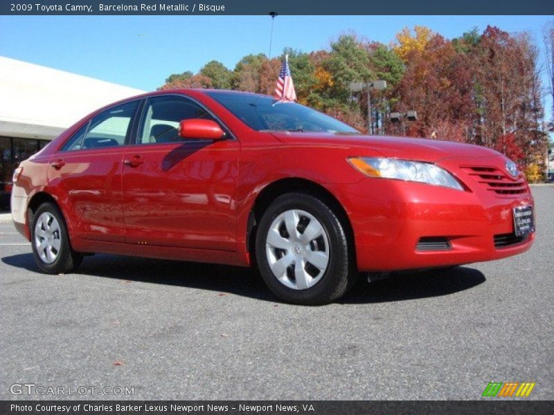 Barcelona Red Metallic / Bisque 2009 Toyota Camry
