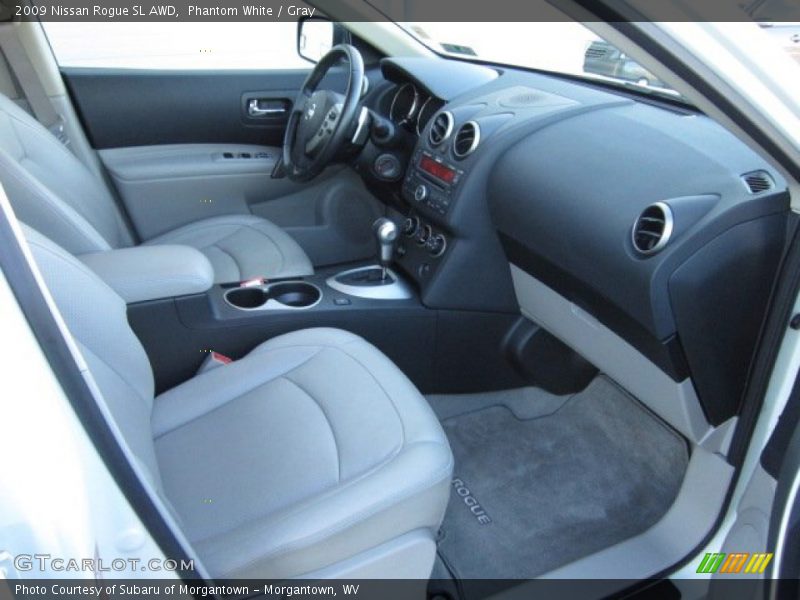 Phantom White / Gray 2009 Nissan Rogue SL AWD