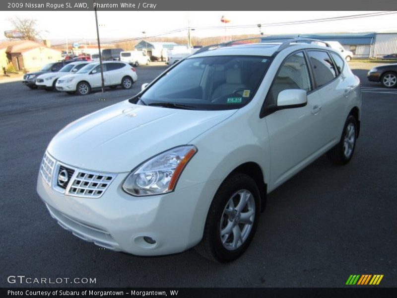 Phantom White / Gray 2009 Nissan Rogue SL AWD