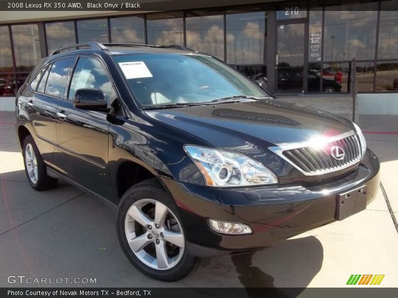 Black Onyx / Black 2008 Lexus RX 350 AWD