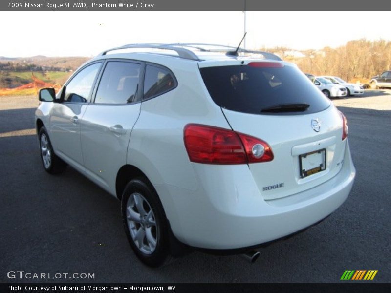 Phantom White / Gray 2009 Nissan Rogue SL AWD