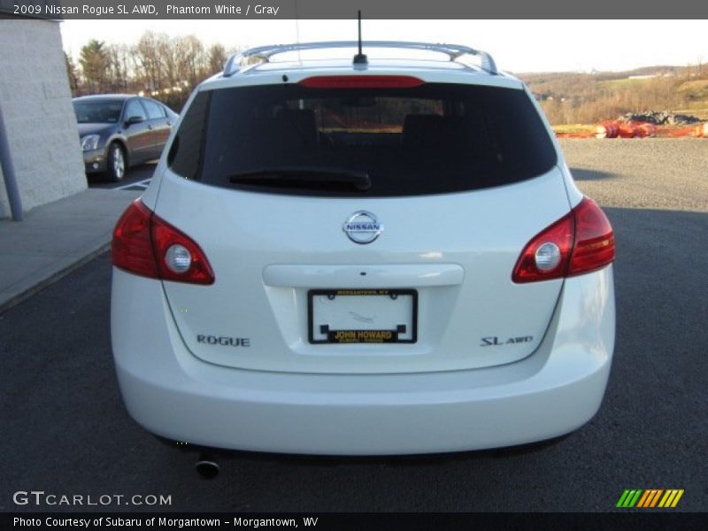 Phantom White / Gray 2009 Nissan Rogue SL AWD