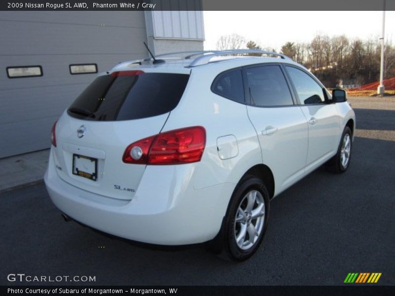 Phantom White / Gray 2009 Nissan Rogue SL AWD