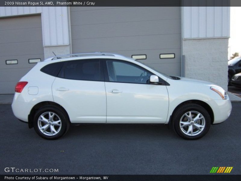 Phantom White / Gray 2009 Nissan Rogue SL AWD