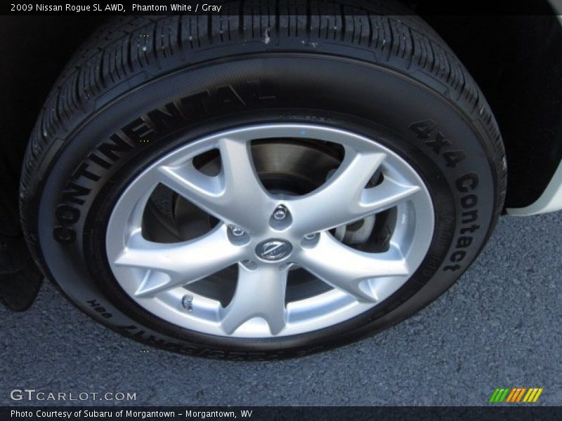 Phantom White / Gray 2009 Nissan Rogue SL AWD