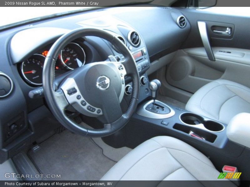 Phantom White / Gray 2009 Nissan Rogue SL AWD