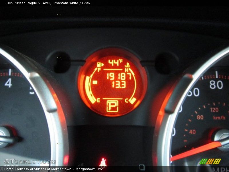 Phantom White / Gray 2009 Nissan Rogue SL AWD