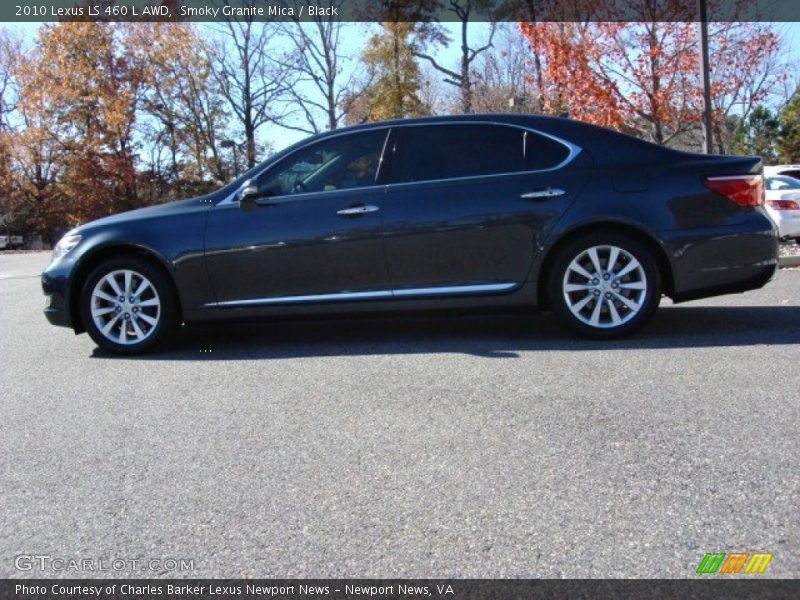 Smoky Granite Mica / Black 2010 Lexus LS 460 L AWD