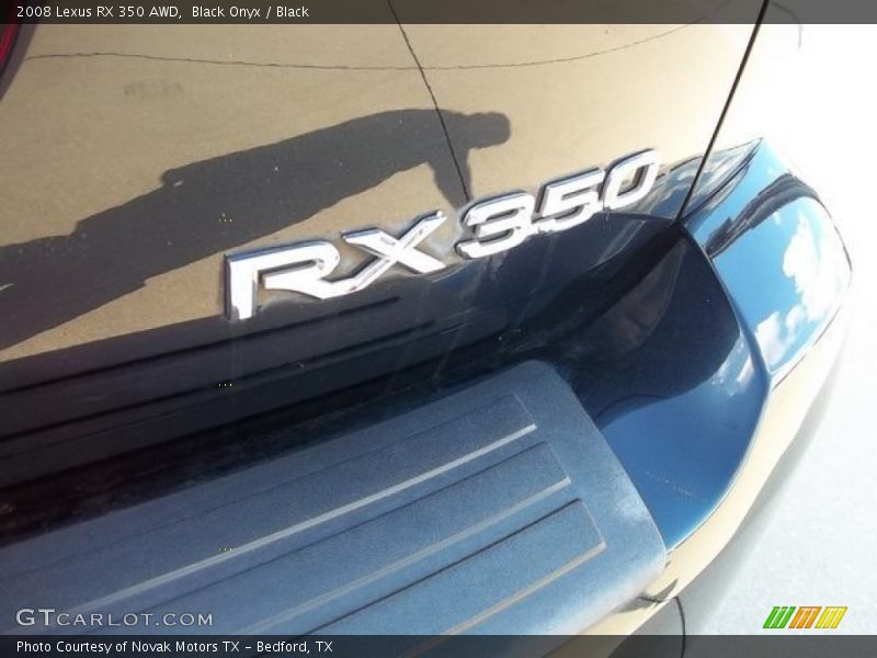 Black Onyx / Black 2008 Lexus RX 350 AWD